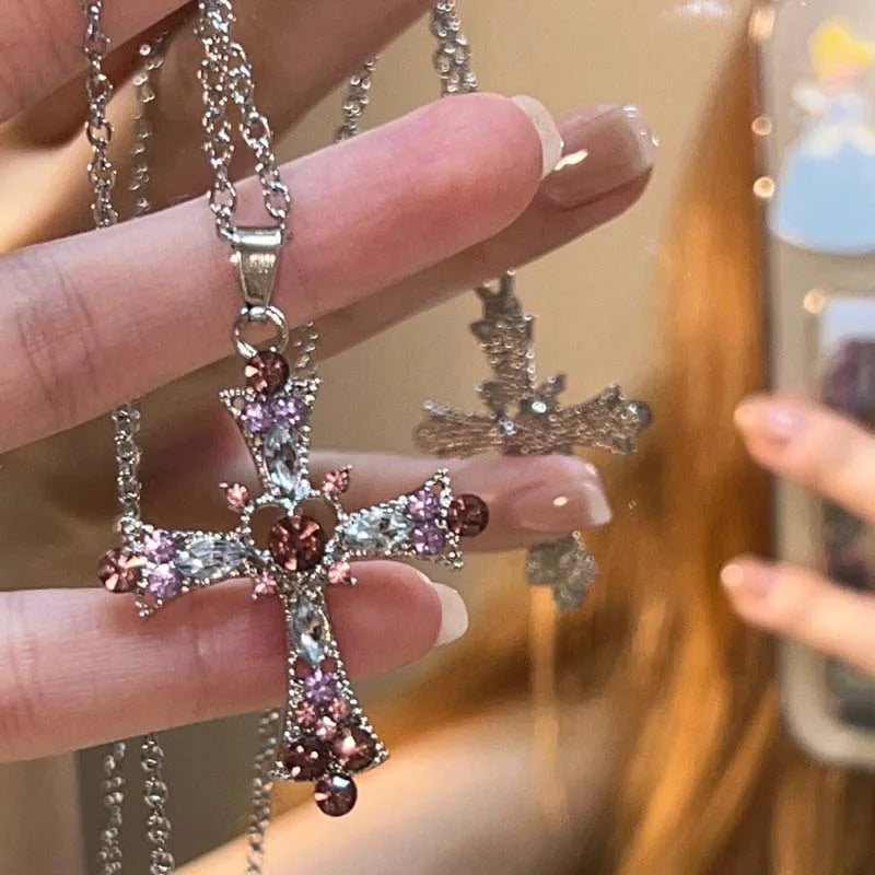 Pinkett Cross Necklace