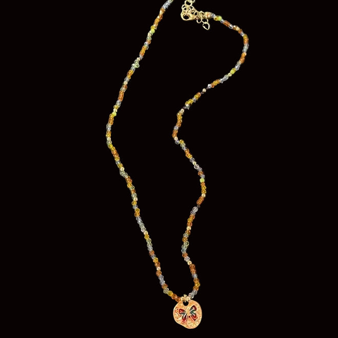 Antique Flowers Necklace