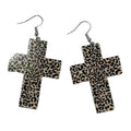 Cheetah Cross Earrings