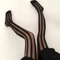 Lavigne Black Striped Tights