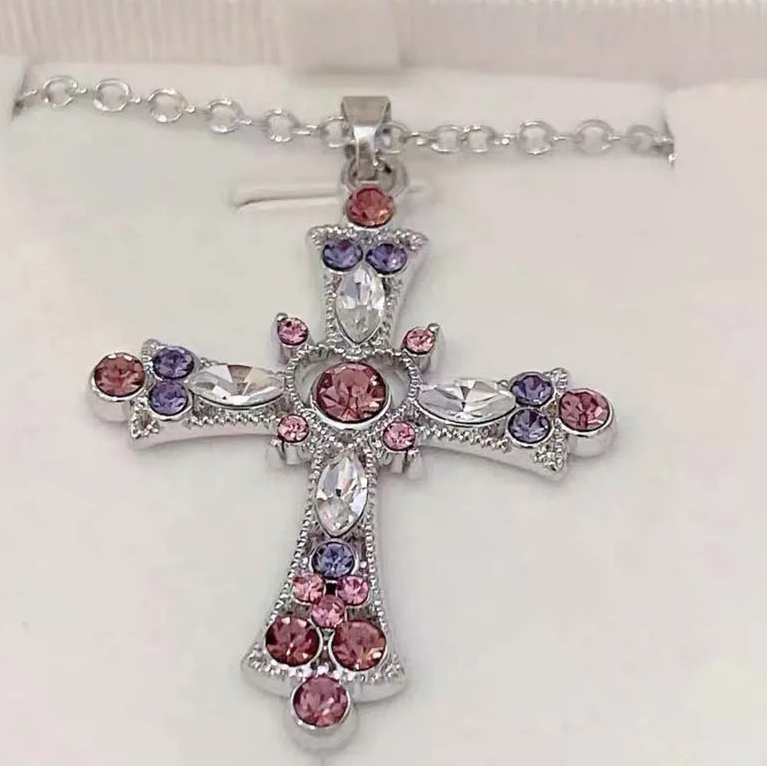 Pinkett Cross Necklace
